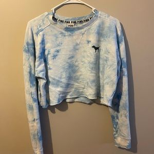 PINK cloud crop top shirt